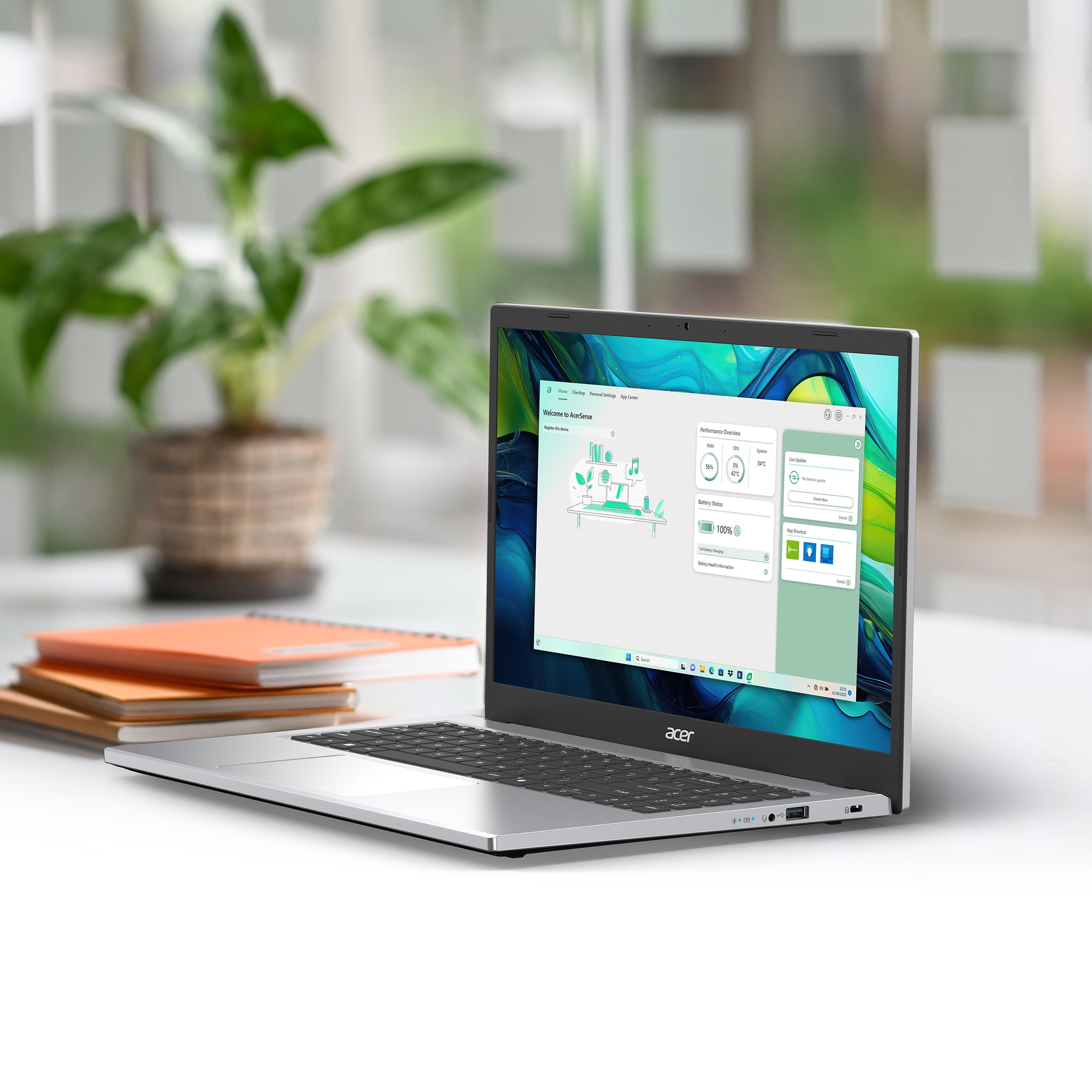 Acer Aspira a Ir 15 6" Portátil FHD IPS con Pantalla Táctil  AMD Ryzen 5 7520U  8GB RAM  512GB SSD  Plata Pura  Nuevo