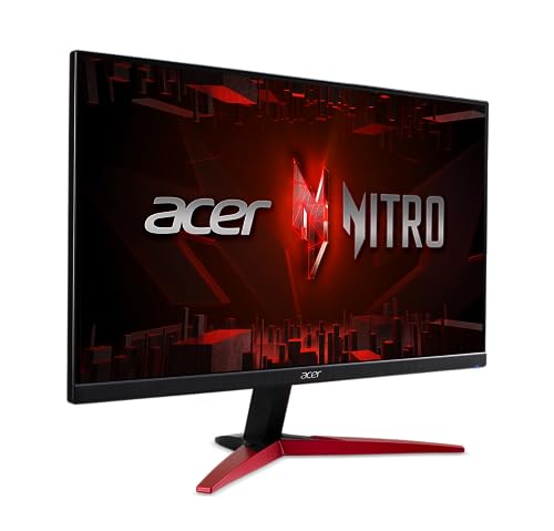 Acer Nitro 23 8 Full HD 1920 x 1080 PC Gaming IPS Monitor   AMD FreeSync Premium   180Hz Refresh   Up to 0 5ms   HDR10 Support   99  sRGB   1 x Display Port 1 2 & 2 x HDMI 2 0   KG241Y M3biip