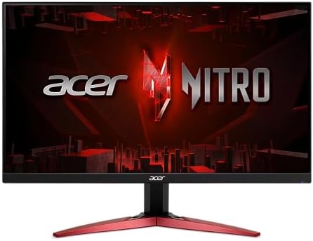 Acer Nitro 23 8 Full HD 1920 x 1080 PC Gaming IPS Monitor   AMD FreeSync Premium   180Hz Refresh   Up to 0 5ms   HDR10 Support   99  sRGB   1 x Display Port 1 2 & 2 x HDMI 2 0   KG241Y M3biip