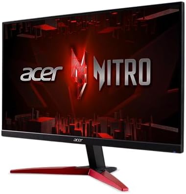 Acer Nitro 23 8 Full HD 1920 x 1080 PC Gaming IPS Monitor   AMD FreeSync Premium   180Hz Refresh   Up to 0 5ms   HDR10 Support   99  sRGB   1 x Display Port 1 2 & 2 x HDMI 2 0   KG241Y M3biip