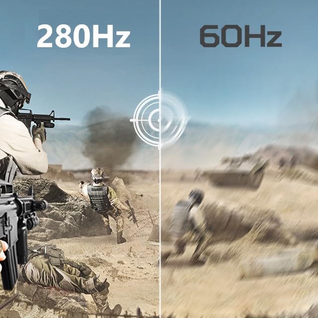 Acer Nitro 24 5 Inch Full HD 1920 x 1080 ZeroFrame Design PC Gaming Monitor   AMD FreeSync Premium   Up to 280Hz Refresh   1ms  VRB    One Display Port 1 4 and Two HDMI 2 0 Ports   KG251Q Z1biip