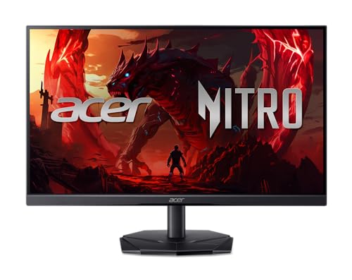 Acer Nitro 24 5  Gaming Monitor   Full HD 1920 x 1080   IPS   ZeroFrame   AMD FreeSync Premium   200Hz Refresh Rate   Up to 0 5ms   sRGB 99    1 x Display Port 1 2 and 2 x HDMI 2 0   KG251Q X3biip
