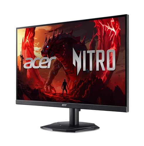 Acer Nitro 24 5  Gaming Monitor   Full HD 1920 x 1080   IPS   ZeroFrame   AMD FreeSync Premium   200Hz Refresh Rate   Up to 0 5ms   sRGB 99    1 x Display Port 1 2 and 2 x HDMI 2 0   KG251Q X3biip