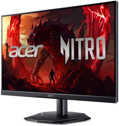 Acer Nitro Monitor de juegos de 24.5" | Full HD 1920 x 1080 | IPS | ZeroFrame | AMD FreeSync Premium | Frecuencia de actualización de 200Hz | Hasta 0.5ms | sRGB 99% | 1 x Puerto DisplayPort 1.2 y 2 x