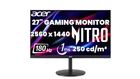 Acer Nitro 27" Gaming Monitor 180Hz 2560x1440 16 9 250Nit XV271U M3 Refurbished