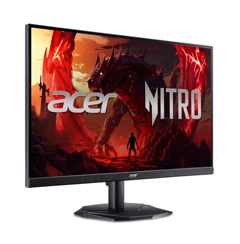 Acer Nitro 27 Inch Full HD 1920 x 1080 ZeroFrame Design Gaming IPS Monitor   AMD FreeSync Premium   200Hz Refresh   Up to 0 5ms   1 x Display Port 1 2 and 2 x HDMI 2 0 Ports   KG271 X1biip
