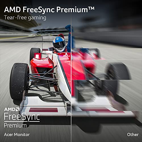 Acer Nitro 27 WQHD 2560 x 1440 PC Gaming IPS Monitor AMD FreeSync Premium Up to 180Hz Refresh 0 5ms DCI P3 95 1 Display Port 1 2 & 2 HDMI 2 0 XV271U M3bmiiprx Black