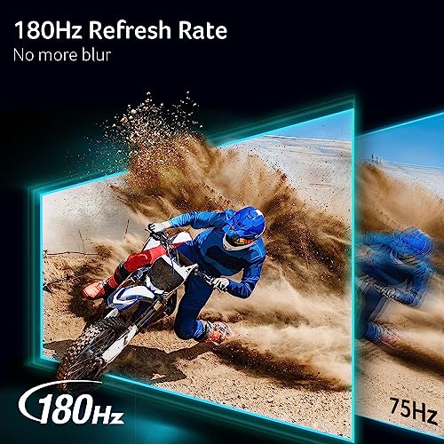 Acer Nitro 27 WQHD 2560 x 1440 PC Gaming IPS Monitor AMD FreeSync Premium Up to 180Hz Refresh 0 5ms DCI P3 95 1 Display Port 1 2 & 2 HDMI 2 0 XV271U M3bmiiprx Black