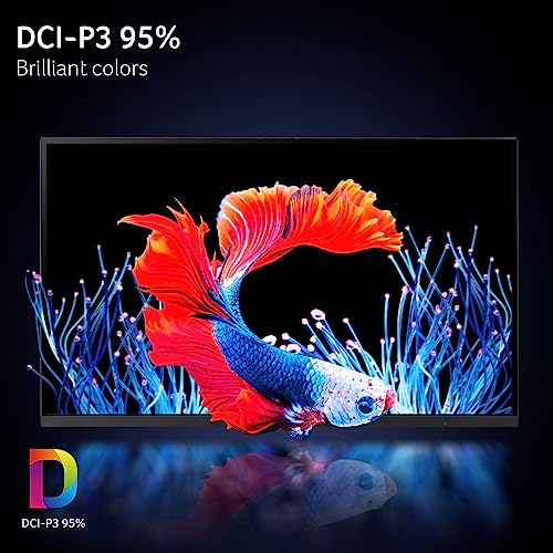 Acer Nitro 27 WQHD 2560 x 1440 PC Gaming IPS Monitor AMD FreeSync Premium Up to 180Hz Refresh 0 5ms DCI P3 95 1 Display Port 1 2 & 2 HDMI 2 0 XV271U M3bmiiprx Black