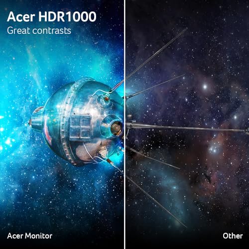 Acer Nitro 27" WQHD 2560x1440 IPS PC Gaming AMD FreeSync Premium | 300Hz | Hasta 0.5ms | 99% sRGB | DisplayHDR 400 | ErgoStand | Montaje VESA | 1 x DP 1.4 y 2 x HDMI 2.1 | XV272FU 3bmiipr X