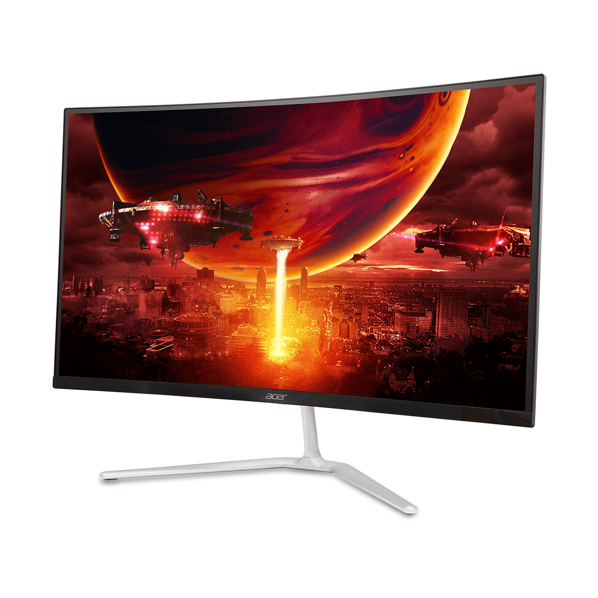 Acer Nitro 27  Curved Full HD  1920 x 1080  Widescreen VA Gaming Monitor with AMD FreeSync Premium Technology  280Hz  1ms VRB   EDA270 ZBMIIPX