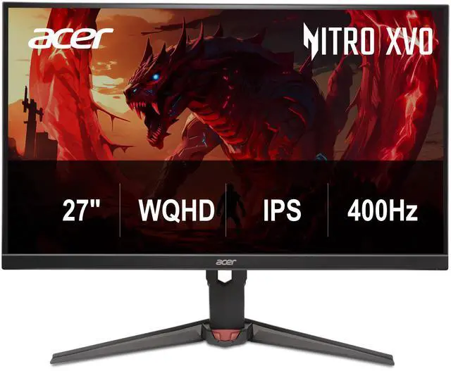 Acer Nitro 27 inch WQHD 2K 1440P 400Hz IPS AMD FreeSync Premium 0 5ms Built in Speakers Gaming Computer Monitor XV270U F4bmiiprx