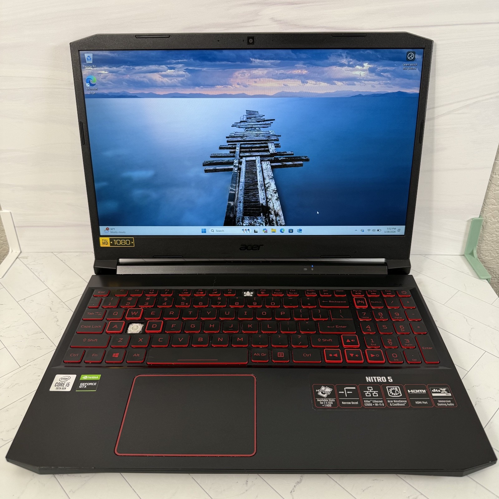Acer Nitro 5 AN515 55 2 5GHz 8GB 256GB NVIDIA GeForce GTX 1650 Read Details H533