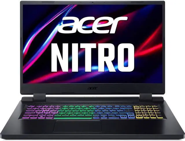 Acer Nitro 5 - Portátil GeForce RTX 3050 de 17,3'' con GPU - Intel Core i5-12450H - 8 GB de memoria - SSD PCIe de 512 GB - Windows 11 Home de 64 bits - Portátil para juegos - IPS de 144 Hz (AN517-55-58G4)