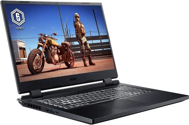 Acer Nitro 5 - Portátil GeForce RTX 3050 de 17,3'' con GPU - Intel Core i5-12450H - 8 GB de memoria - SSD PCIe de 512 GB - Windows 11 Home de 64 bits - Portátil para juegos - IPS de 144 Hz (AN517-55-58G4)