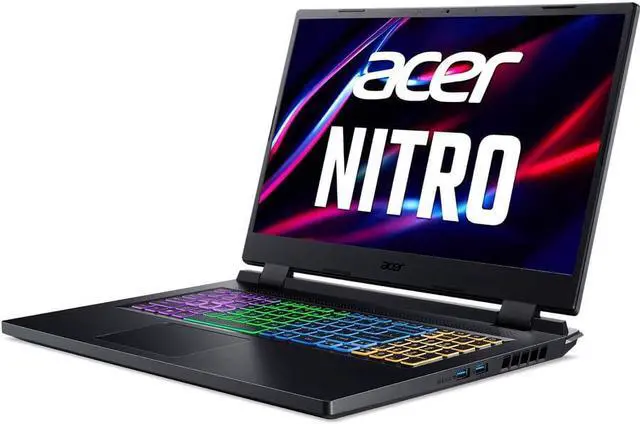 Acer Nitro 5 - Portátil GeForce RTX 3050 de 17,3'' con GPU - Intel Core i5-12450H - 8 GB de memoria - SSD PCIe de 512 GB - Windows 11 Home de 64 bits - Portátil para juegos - IPS de 144 Hz (AN517-55-58G4)