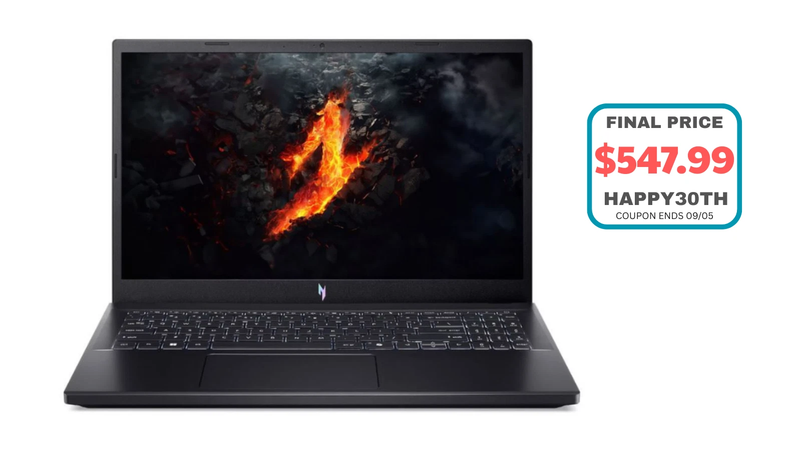 Portátil Acer Nitro V de 15,6" con NVIDIA GeForce RTX 4050 de 16 GB y 512 GB, reacondicionado certificado.