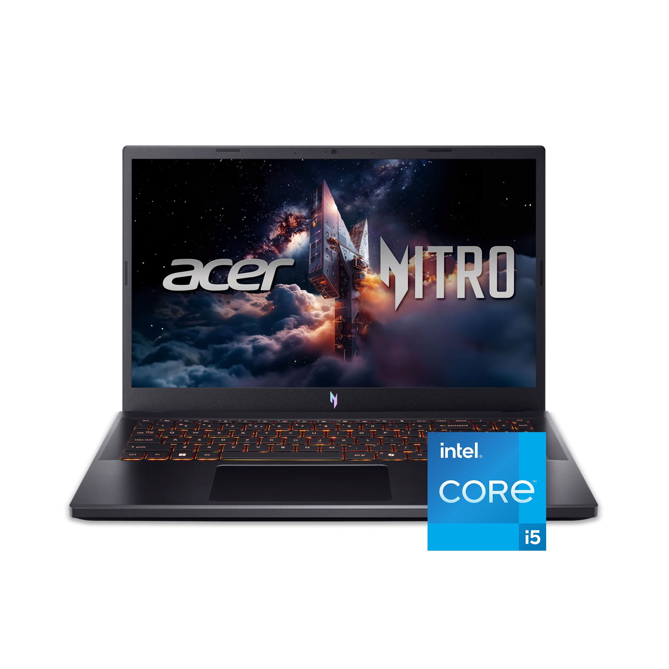 Acer Nitro V 15.6” FHD IPS 165Hz Laptop para Juegos, Intel Core i5-13420H, NVIDIA GeForce RTX 5050 con 8GB GDDR7 VRAM, 16GB RAM, 512GB PCIe Gen 4 SSD, Obsidian Black