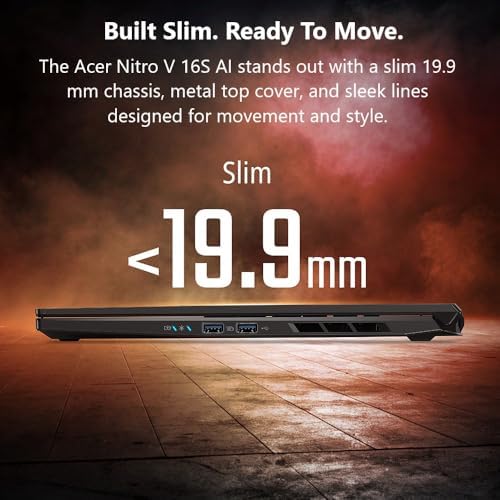 Acer Nitro V 16S AI Gaming Laptop   NVIDIA GeForce RTX 5060 GPU   AMD Ryzen 7 260 Processor   16 WUXGA IPS 180Hz Display   32GB DDR5   1TB Gen 4 SSD   Wi Fi 6   ANV16S 41 R2AJ