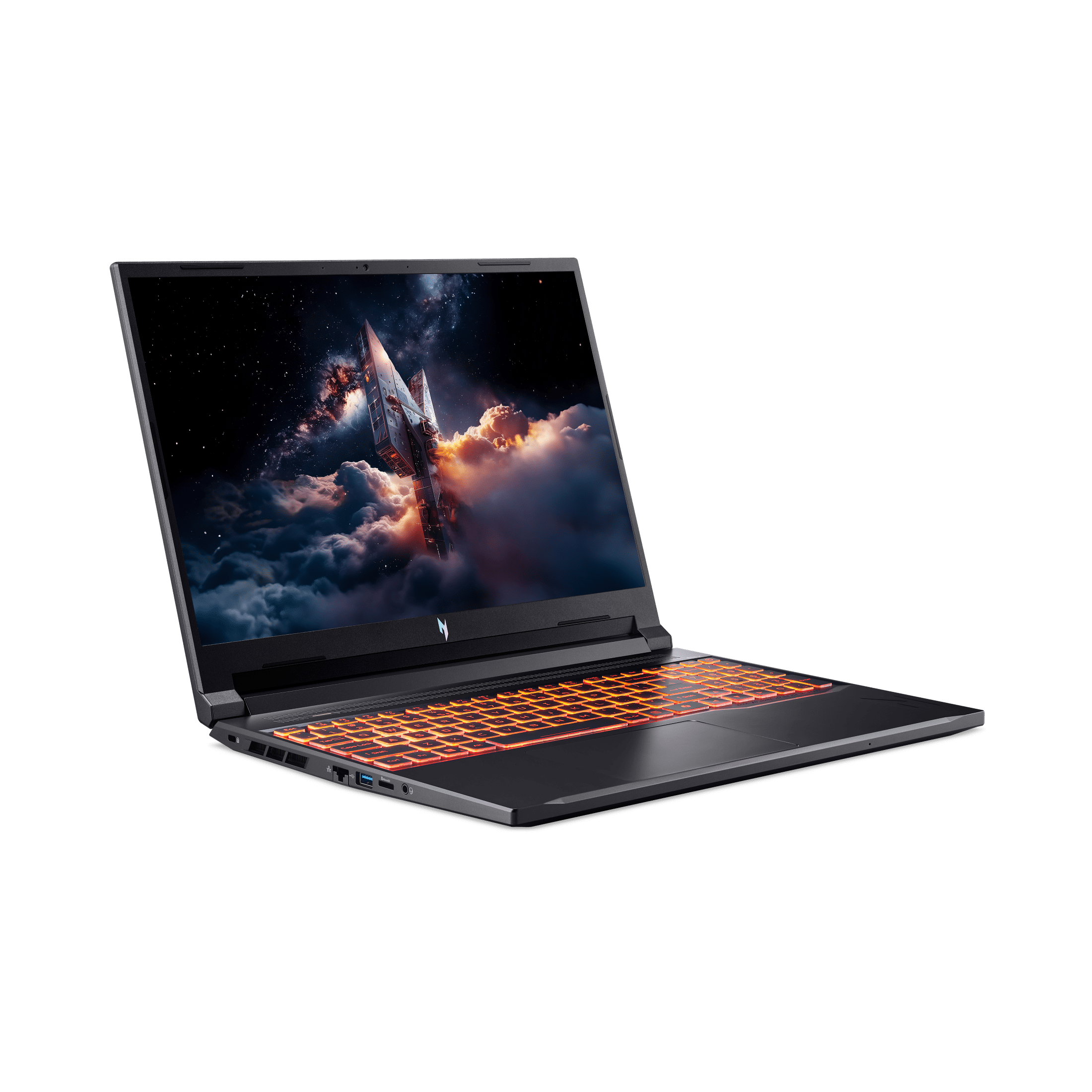 Acer Nitro V 16 AI WUXGA (1920 x 1200) IPS 180Hz Portátil para Juegos AI PC, Procesador AMD Ryzen 5 240, Nvidia GeForce rtxTM 5050 8GB GDDR7 VRAM, 16GB RAM, 512GB SSD, Obsidiana Negra