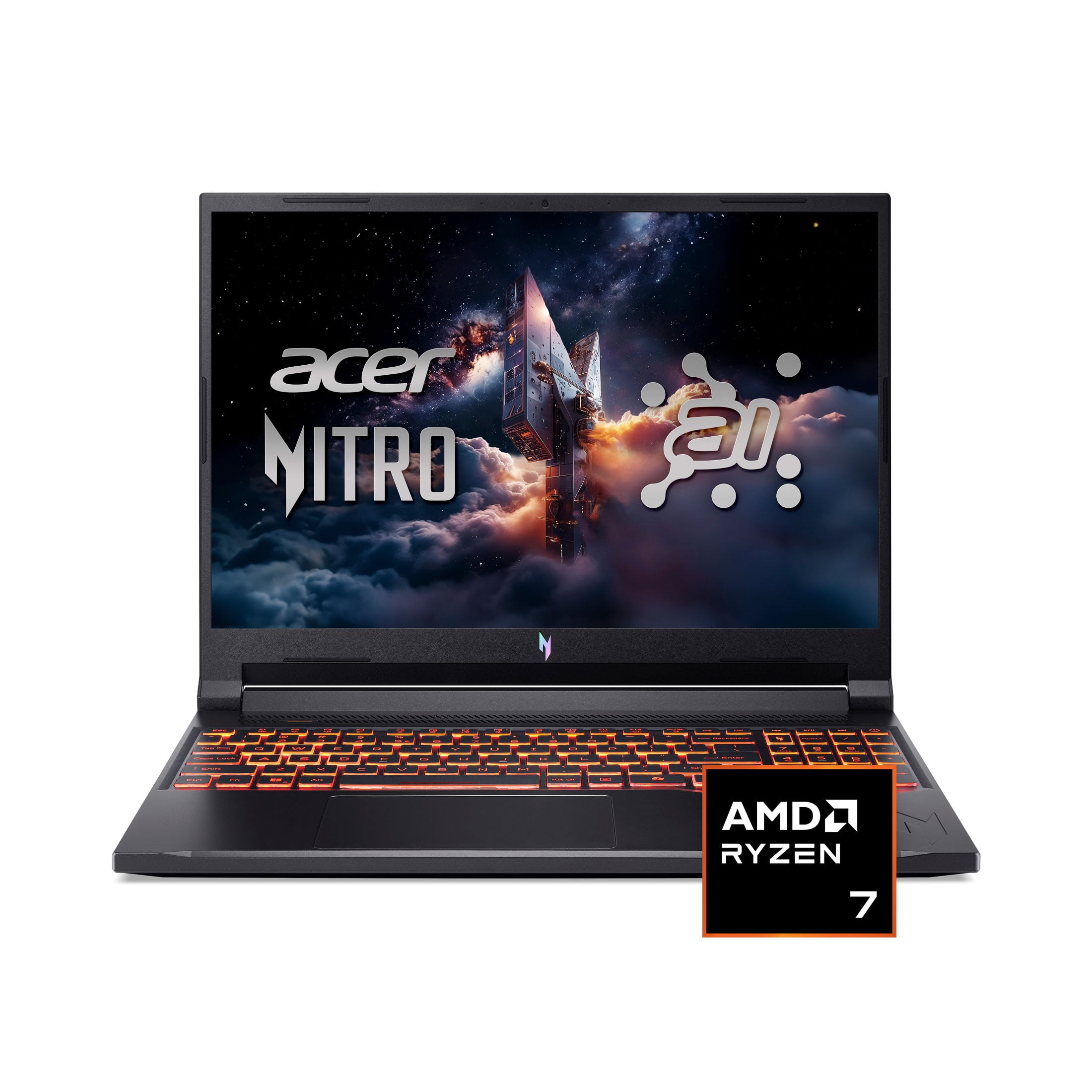 Acer Nitro V 16    1920 x 1200  WUXGA 180Hz Gaming Laptop  AMD Ryzen 7  NVIDIA RTX 5050  16GB RAM  512GB  Windows 11  Obsidian Black
