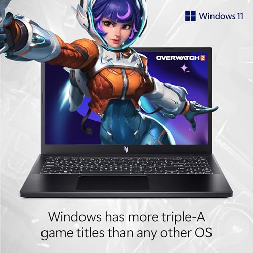 Acer Nitro V Laptop para juegos | Procesador Intel Core i5-13420H | GPU NVIDIA GeForce RTX 4050 para portátil | Pantalla FHD IPS de 15.6 pulgadas de 144 Hz | DDR5 de 8 GB | SSD de 512 GB Gen 4 | WiFi
