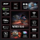 Acer Nitro V Gaming Laptop 16" WUXGA IPS 180Hz Ryzen 5 240 RTX 5050 16GB/512GB