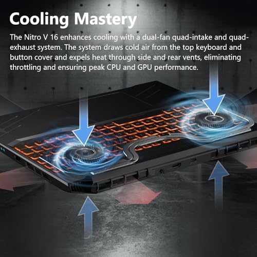 Acer Nitro V Gaming Laptop   Intel Core i7 13620H Processor   NVIDIA GeForce RTX 4050 Laptop GPU   15 6 FHD IPS 144Hz Display   16GB DDR5   512GB Gen 4 SSD   WiFi 6   Backlit KB   ANV15 51 73B9