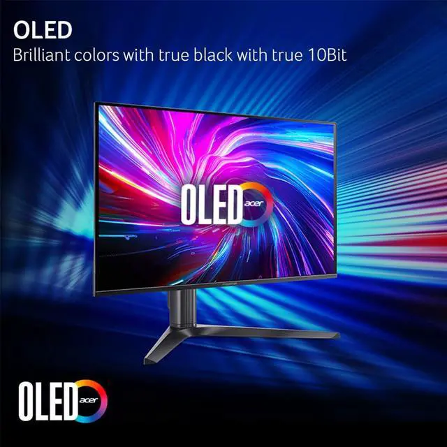 Acer Predator 27 inch WQHD 2K 1440P 280hz with AMD FreeSync Premium Pro  0 03ms OLED Gaming Computer Monitor X27U Z1bmiiprx