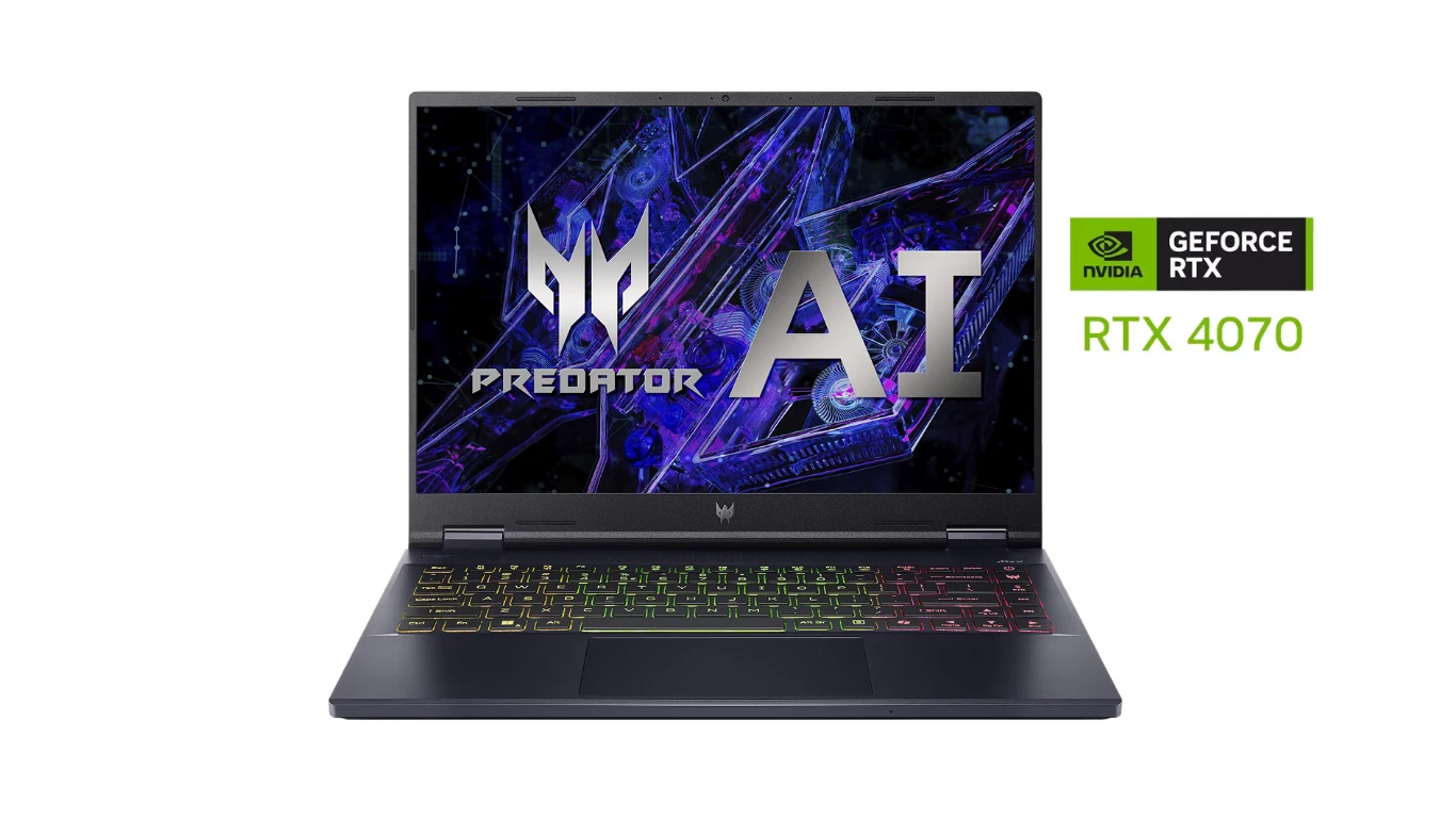 Portátil para juegos Acer Predator Helios Neo 14 de 14,5" con NVIDIA GeForce RTX 4070 de 16 GB y 1 TB