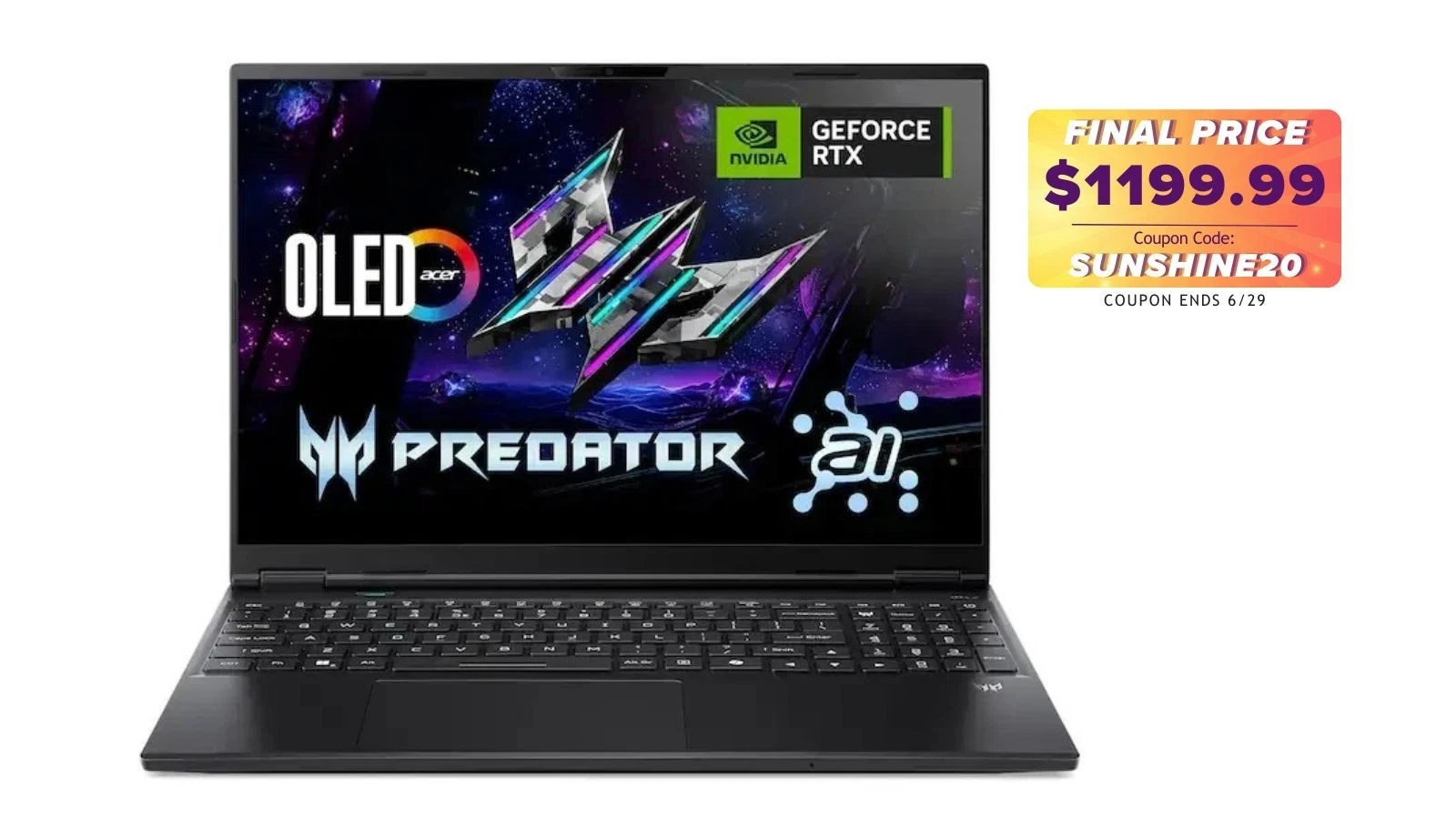 Acer Predator Helios Neo 16S 16" Ultra 9 275HX 16GB 1TB RTX 5060 Win11 AI PC Ref