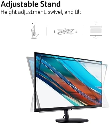 Acer SH272 G0bih 27 IPS Full HD  1920 x 1080  Ultra Thin Gaming Office Monitor   Adaptive Sync Support  FreeSync Compatible    Up to 120Hz Refresh   1ms  VRB    Adjustable Stand   HDMI & VGA Ports