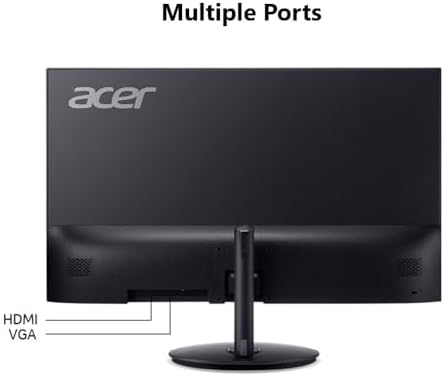 Acer SH272 G0bih 27 IPS Full HD  1920 x 1080  Ultra Thin Gaming Office Monitor   Adaptive Sync Support  FreeSync Compatible    Up to 120Hz Refresh   1ms  VRB    Adjustable Stand   HDMI & VGA Ports