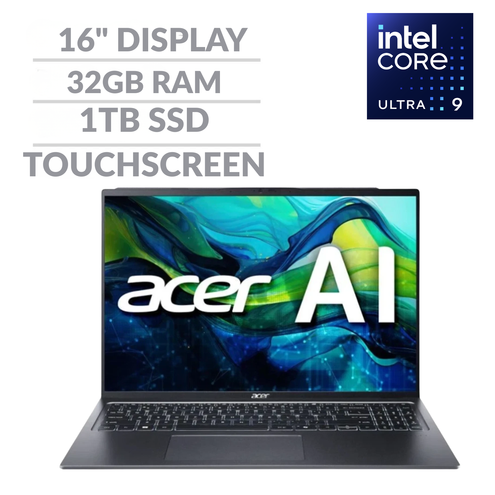 Acer Swift Go 16 Touchscreen Laptop Intel Ultra 9 32GB RAM 1TB SSD Refurbished