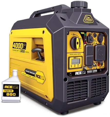 Aceup Energy 4000 Watt Inverter Generator Portable 149cc  Gas Powered Generator Quiet for Home  RV Ready  EPA Compliant