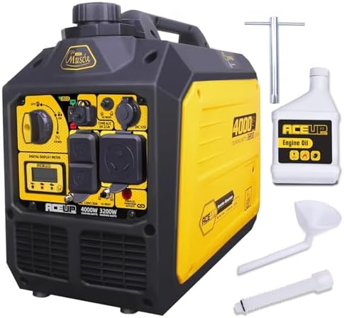 Aceup Energy 4000 Watt Inverter Generator Portable 149cc  Gas Powered Generator Quiet for Home  RV Ready  EPA Compliant