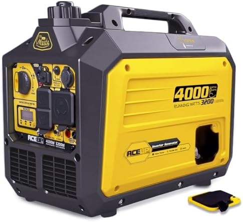 Aceup Energy 4000 Watt Inverter Generator Portable 149cc  Gas Powered Generator Quiet for Home  RV Ready  EPA Compliant