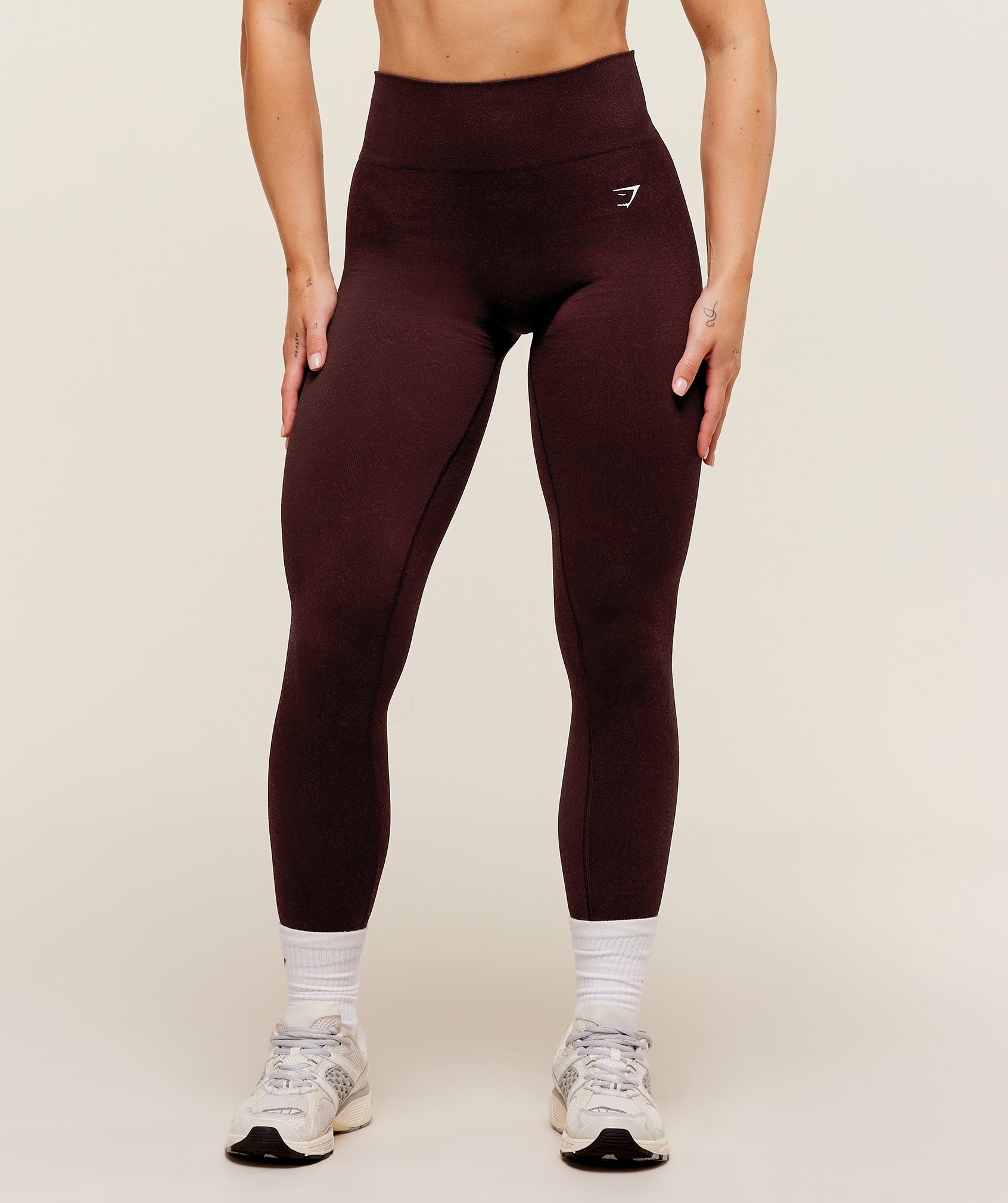 Adapt Fleck x Whitney Leggings (Cherry Purple/Rich Maroon)