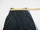 Adidas Climalite Running Shorts Mens Large Black White 3 Stripes Gym Training