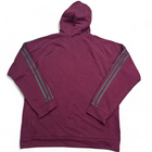 Adidas Fleece Hoodie Adult Size Small Maroon Red Full Zip Sweatshirt Logo