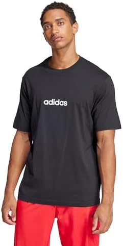 Adidas Mens Essentials Linear Single Jersey T Shirt