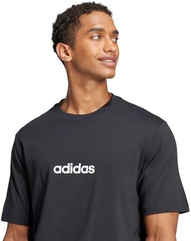 Adidas Mens Essentials Linear Single Jersey T Shirt