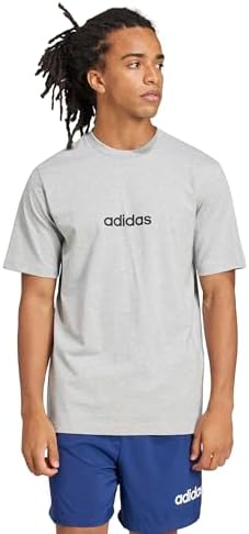 Adidas Mens Essentials Linear Single Jersey T Shirt