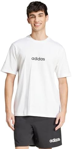 Adidas Mens Essentials Linear Single Jersey T Shirt