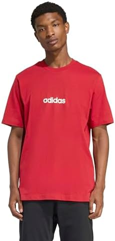 Adidas Mens Essentials Linear Single Jersey T Shirt