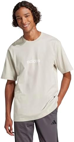 Adidas Mens Essentials Linear Single Jersey T Shirt