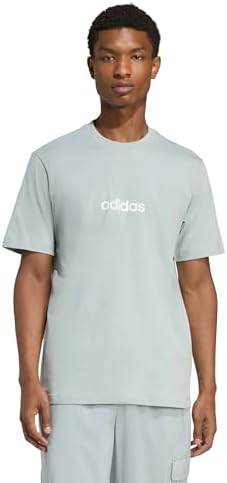 Adidas Mens Essentials Linear Single Jersey T Shirt