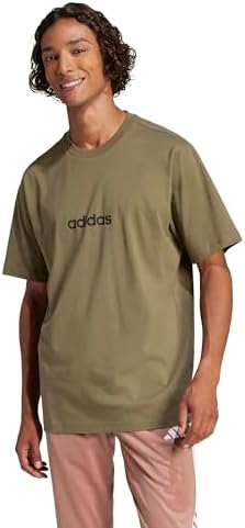 Adidas Mens Essentials Linear Single Jersey T Shirt