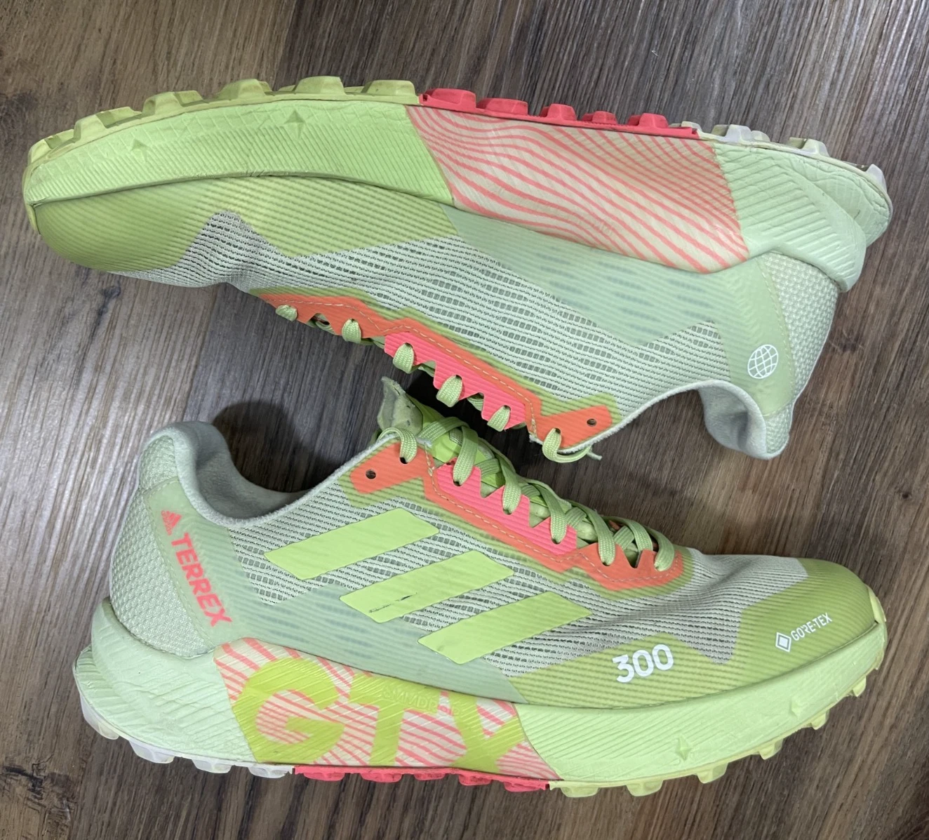 Adidas Terrex 300 Gore Tex Agravic Flow 2 0 Trail Hiking Shoes Mens 9 5