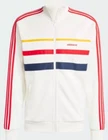 Adidas The First TT Track Top White Red 3 stripe Jacket IW3233 Full Zip Men s Sm